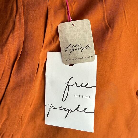 NWT Free People Maggie Floral 2 Piece Suit In Toffee Blazer & Pants - Picture 5 of 7